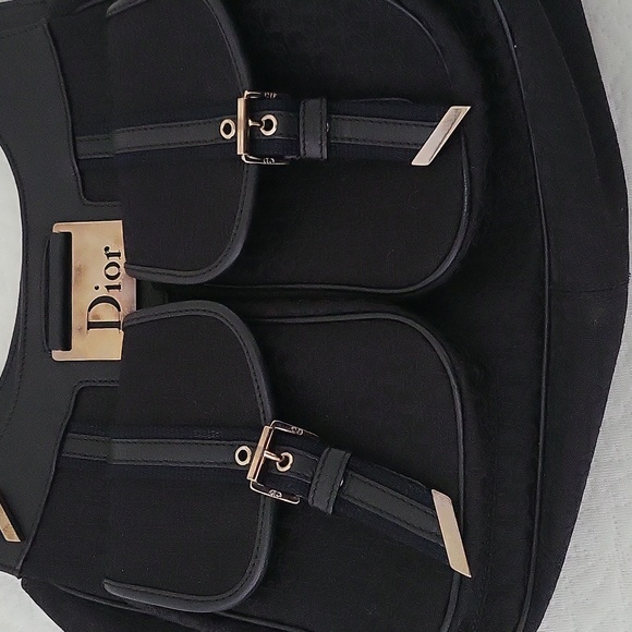 Authentic CHRISTIAN DIOR Vintage Tote Handbag - Picture 3 of 12